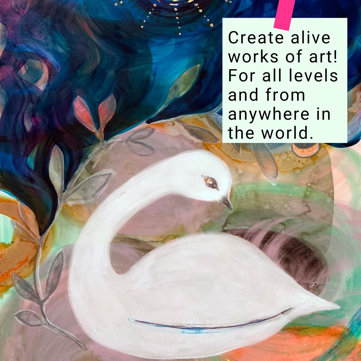 Alena Hennessy Facebook ad: Painting the Higher Self Inspired by Hilma af Klint
