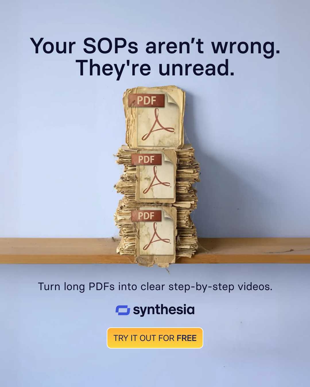 Synthesia Facebook ad