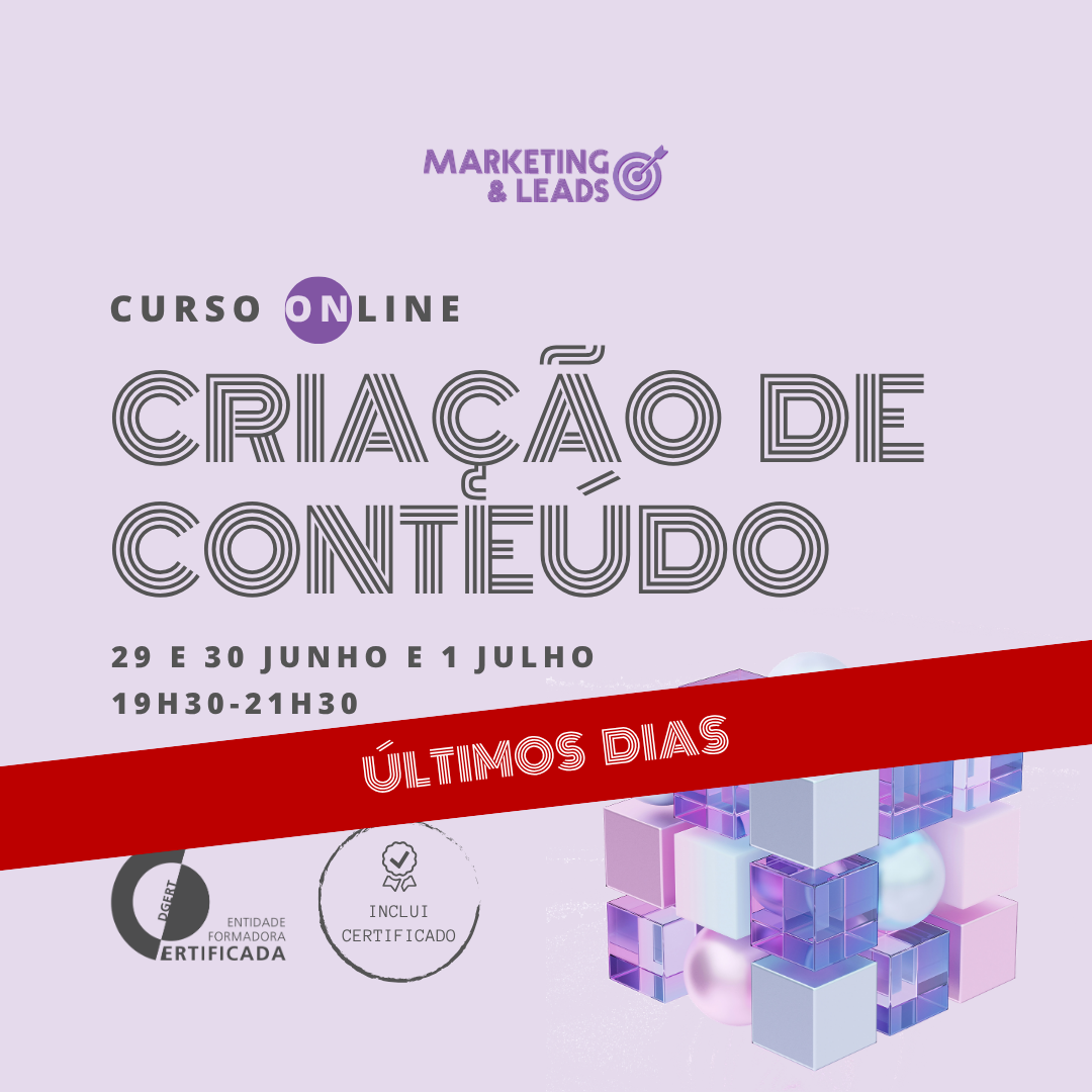 Marketing and Leads Facebook ad: Curso de Criação de Conteúdo - Online
