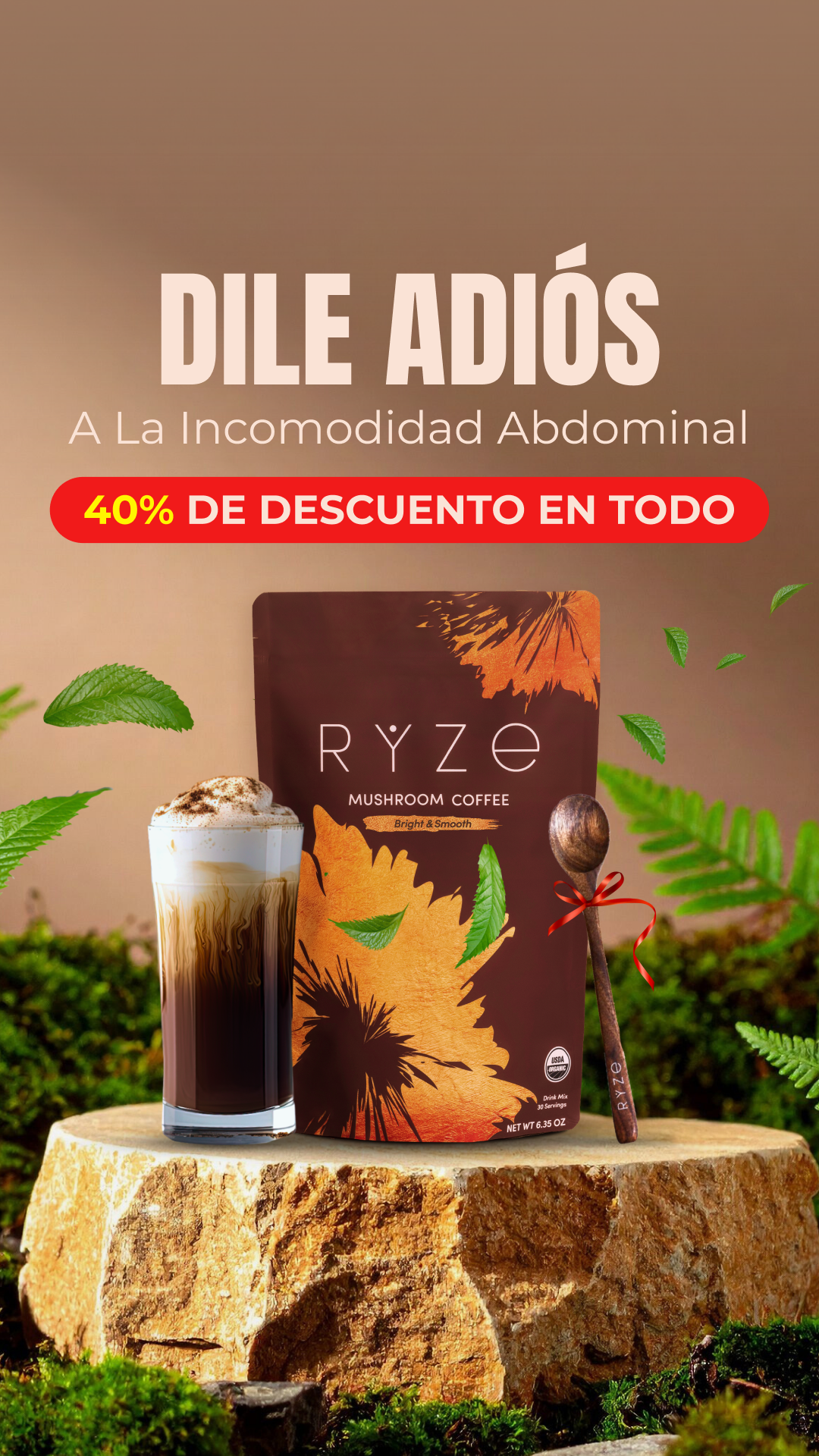 RYZE Superfoods Facebook ad