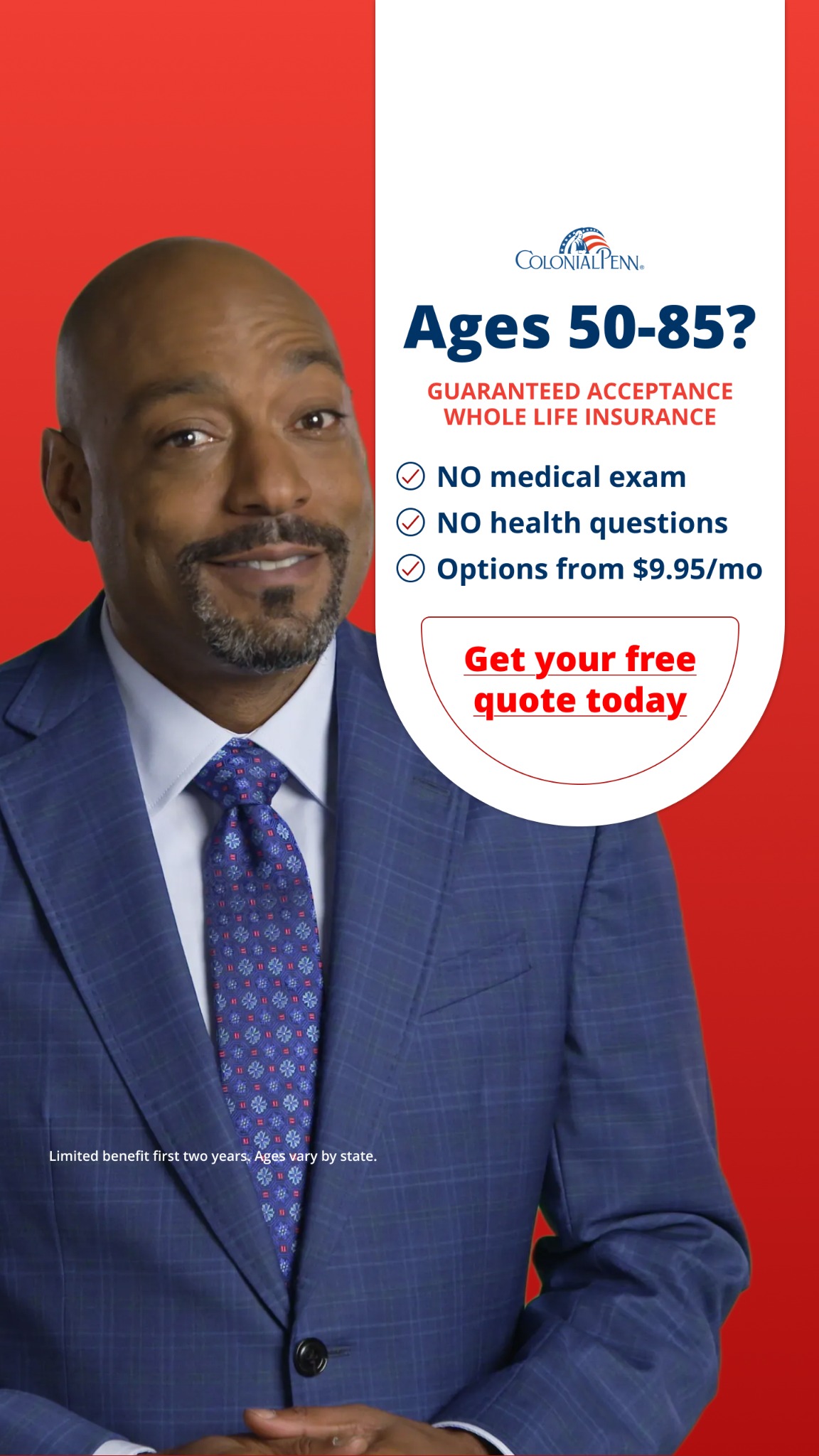 Colonial Penn Life Insurance Company Facebook ad