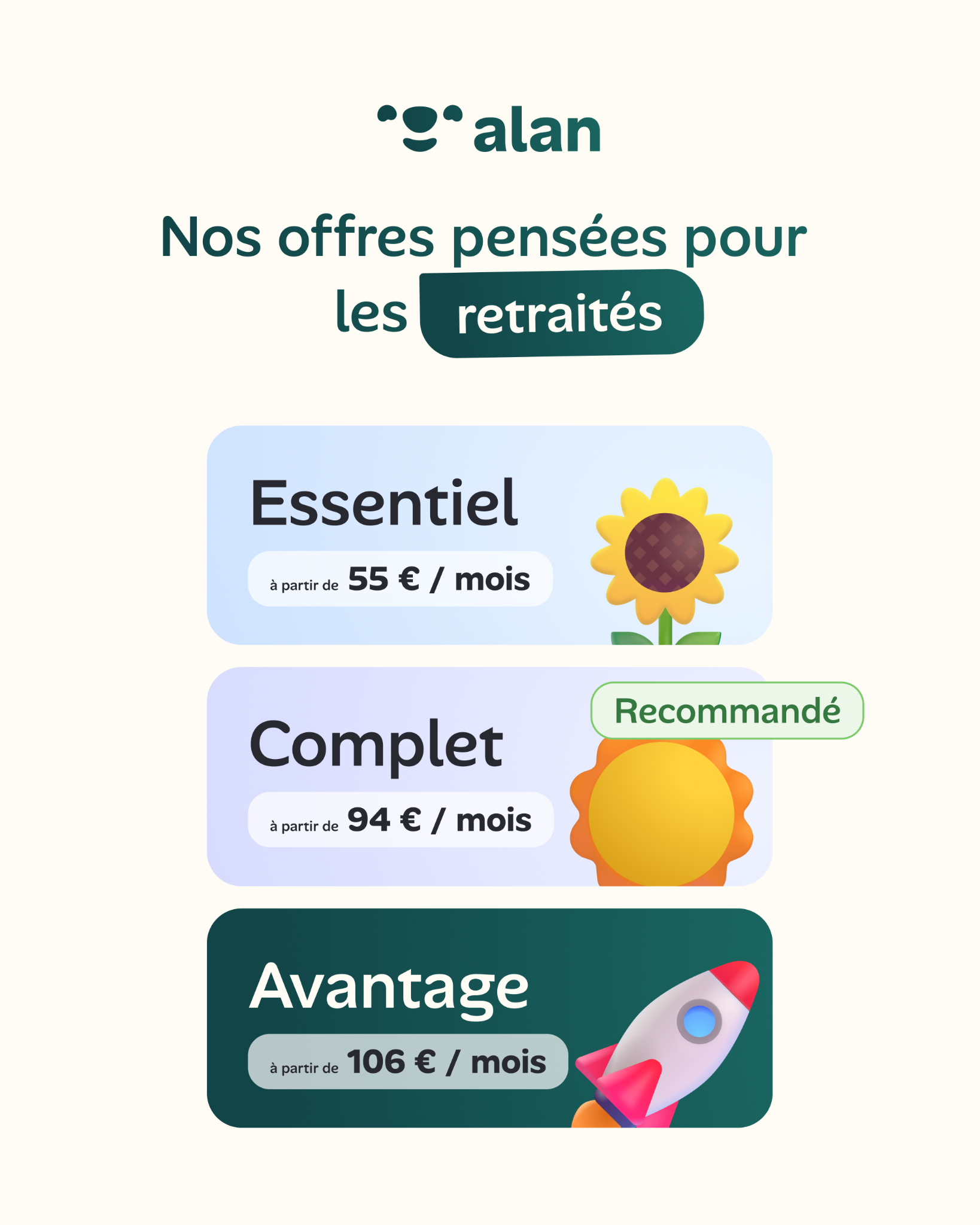 Alan Facebook ad: Inscrivez-vous en 5 min