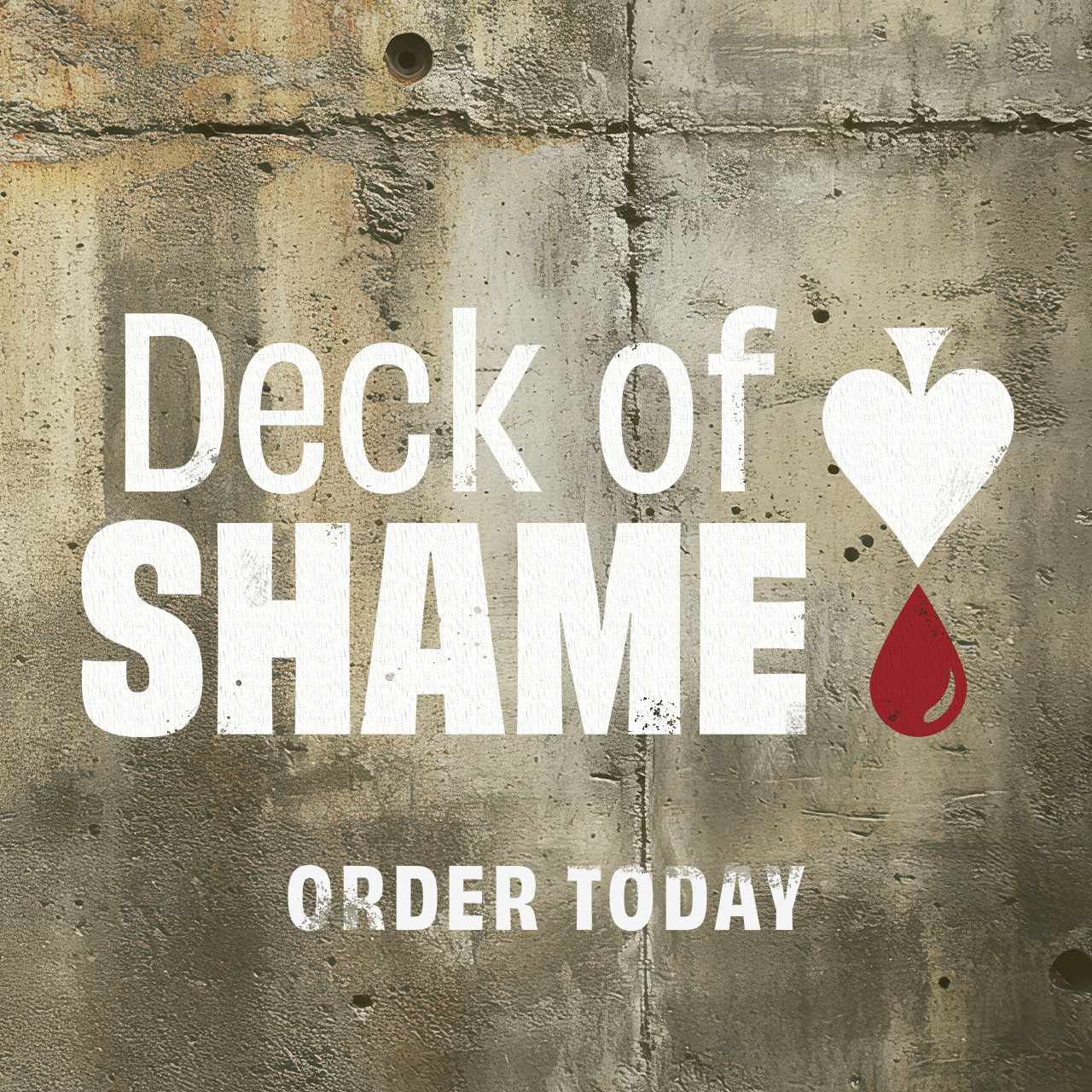 Deck of Shame Facebook ad: Presale available now while quantities last.