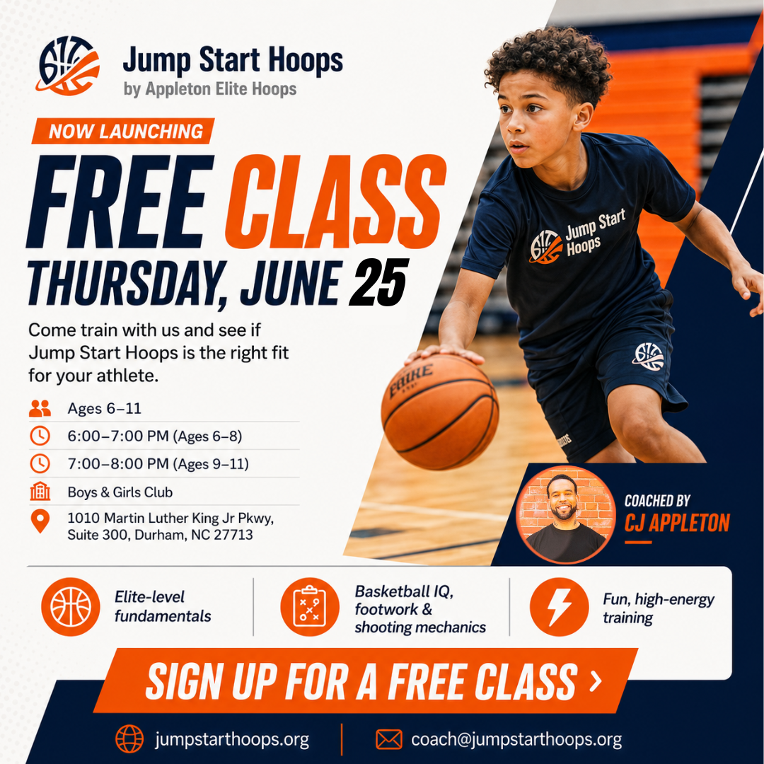 JumpStart Hoops - Durham, NC Facebook ad: Grab your little hoopers and join us for…