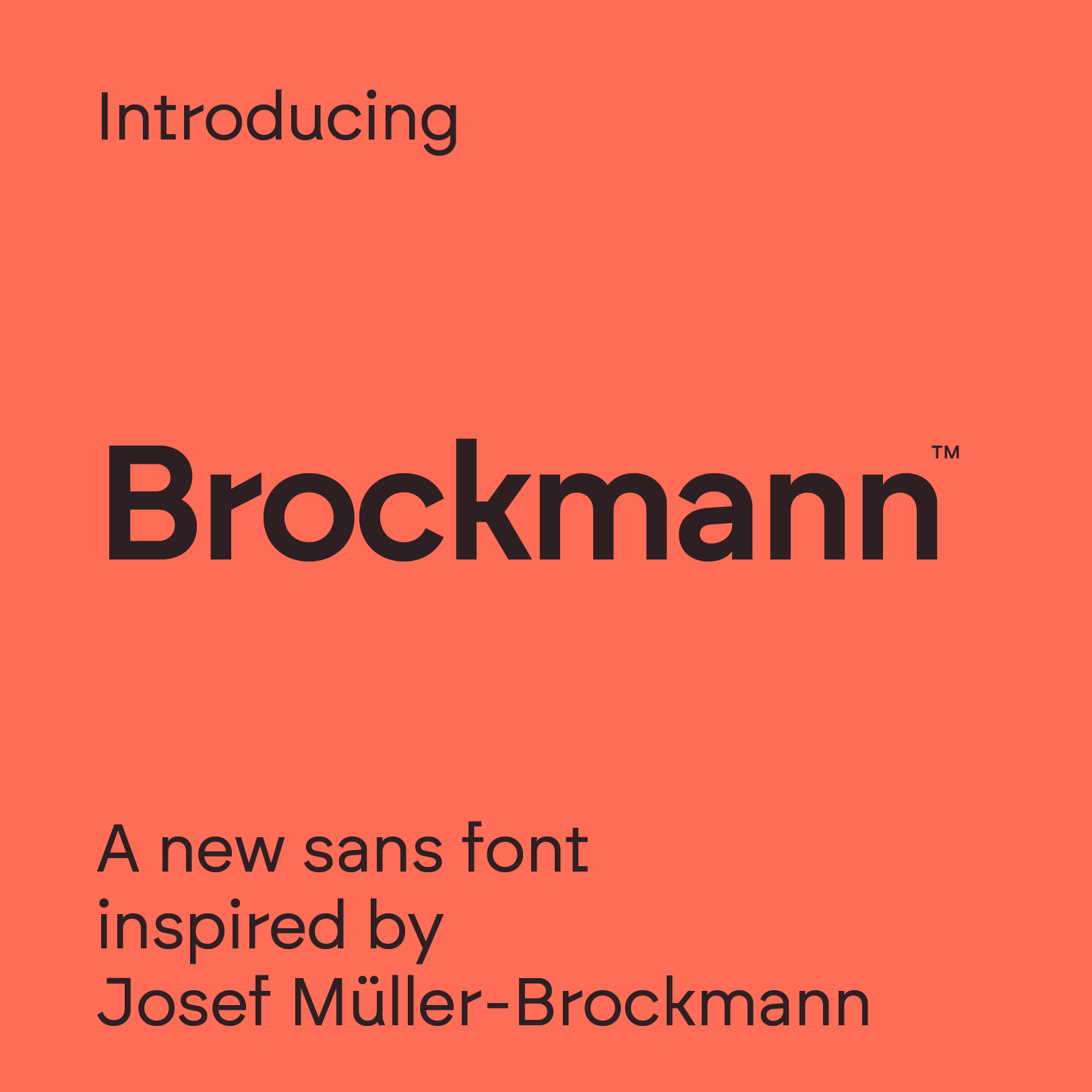 Atipo Facebook ad: Introducing Brockmann: Our new typeface is here!