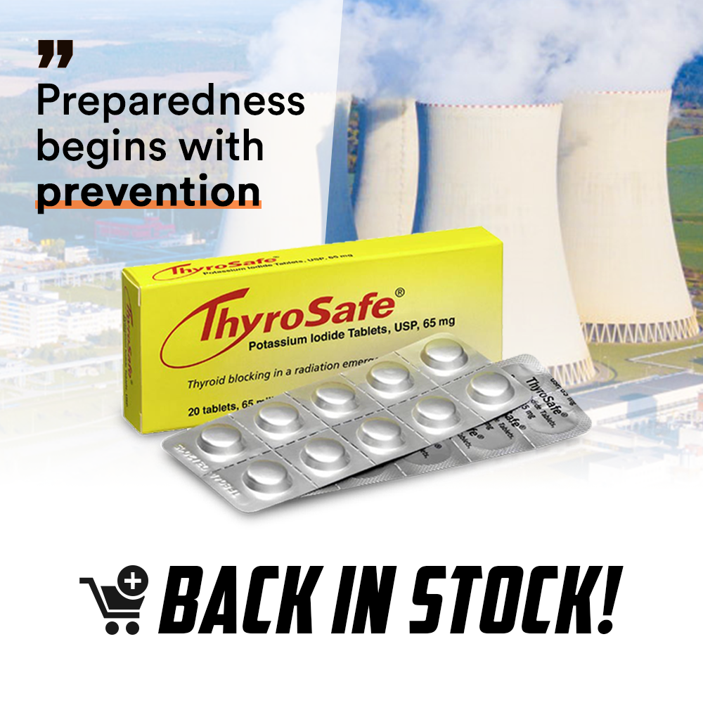 MIRA Safety Facebook ad: FDA Approved Potassium Iodide Tablets