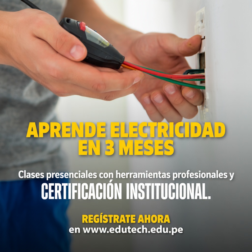 Instituciรณn TEC Facebook ad: Curso de Electricidad en Trujillo