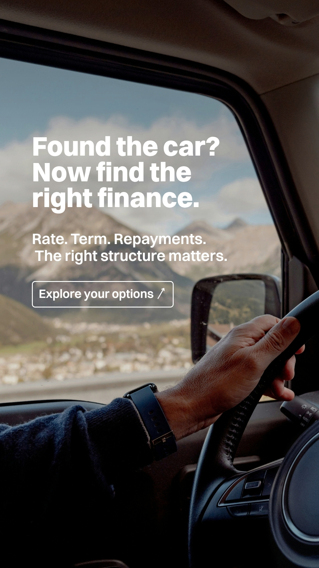 Lighthouse Financial Facebook ad: Found the car? Now let's get the finance right.