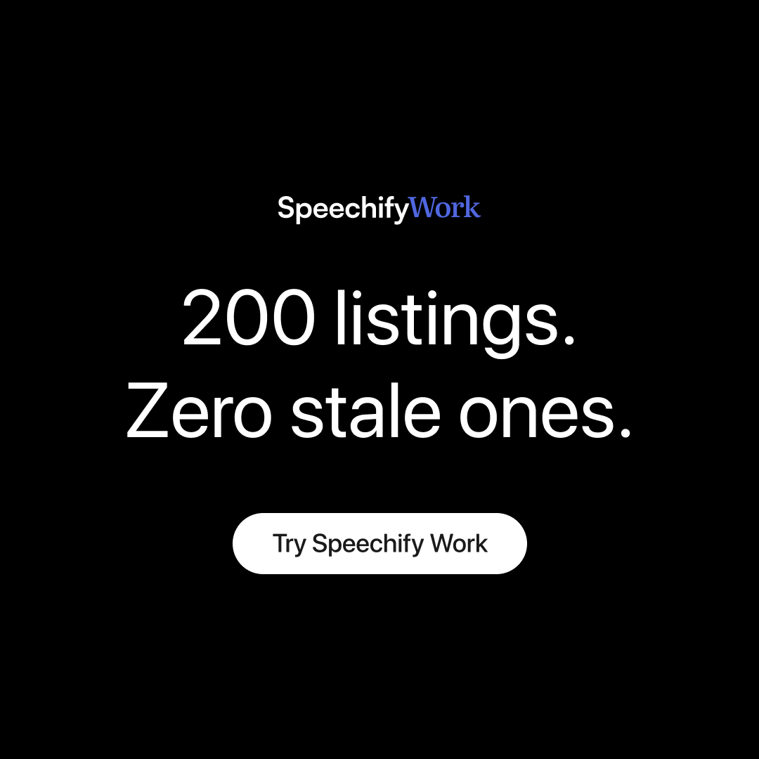 Speechify Facebook ad