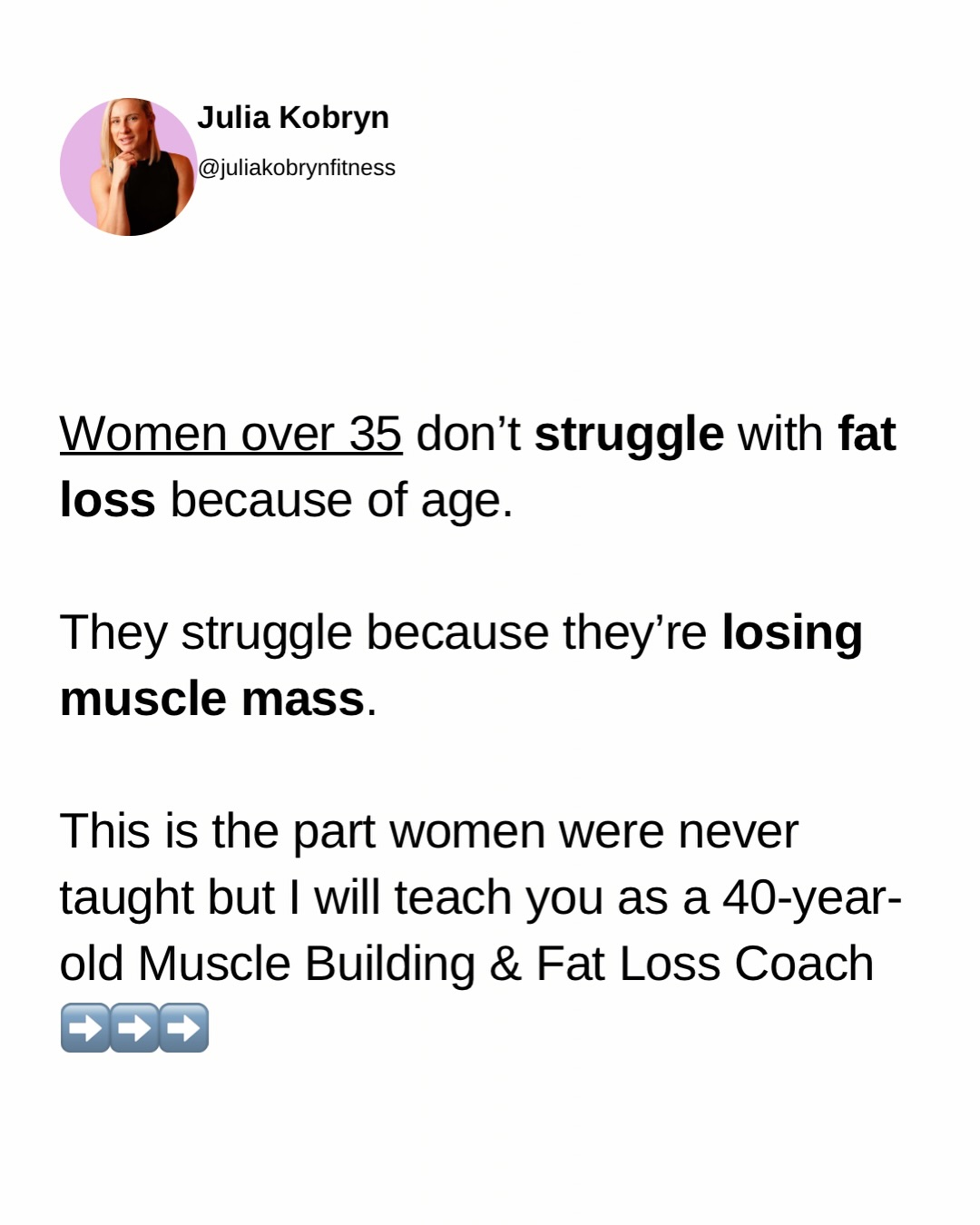 juliakobrynfitness Facebook ad