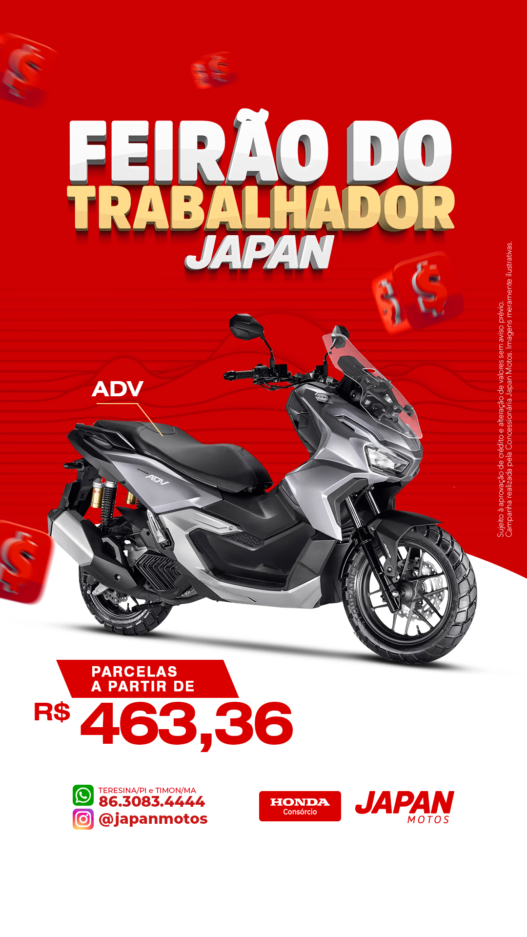 Japan Honda Facebook ad: Atendimento Online