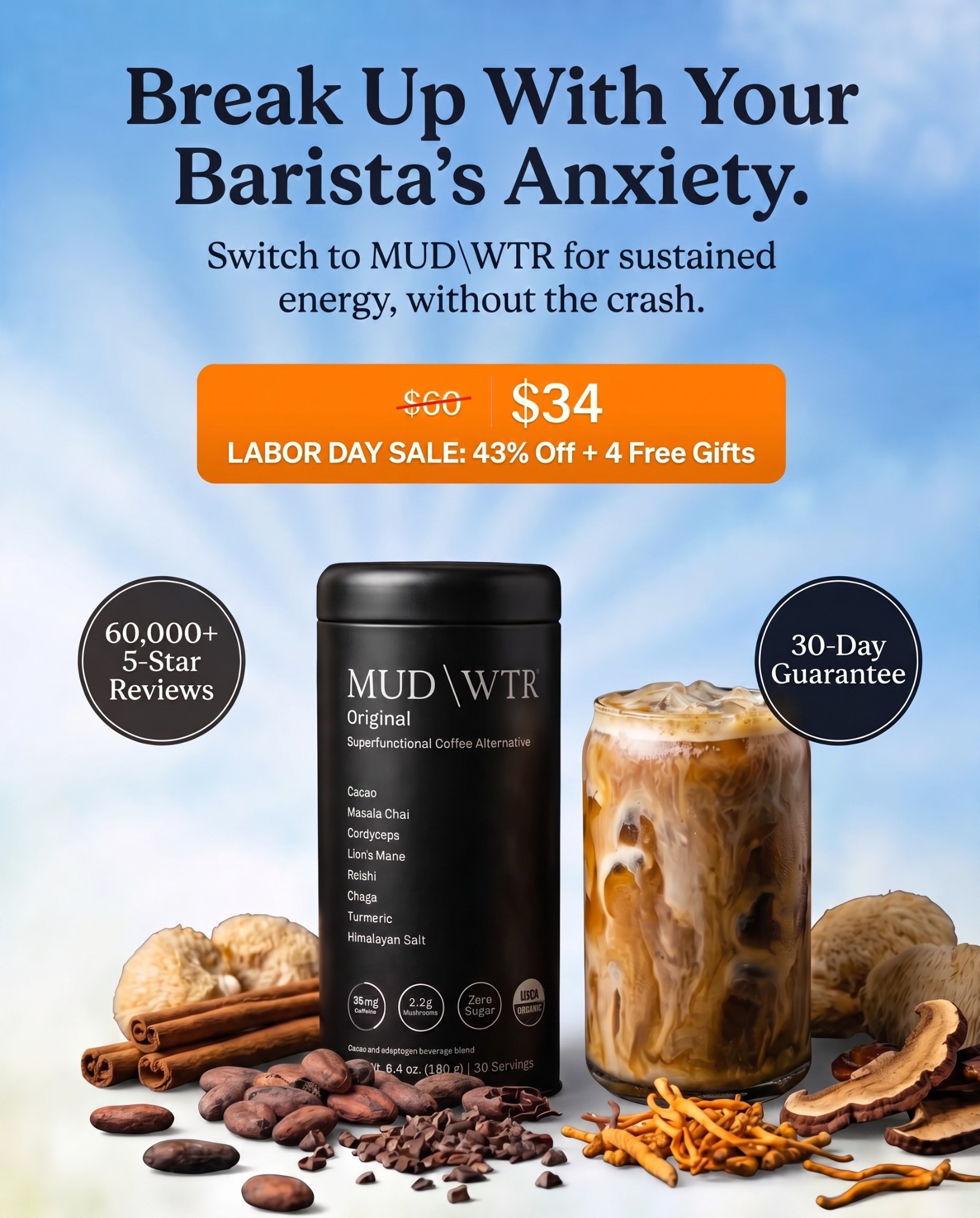 MUD\WTR Facebook ad