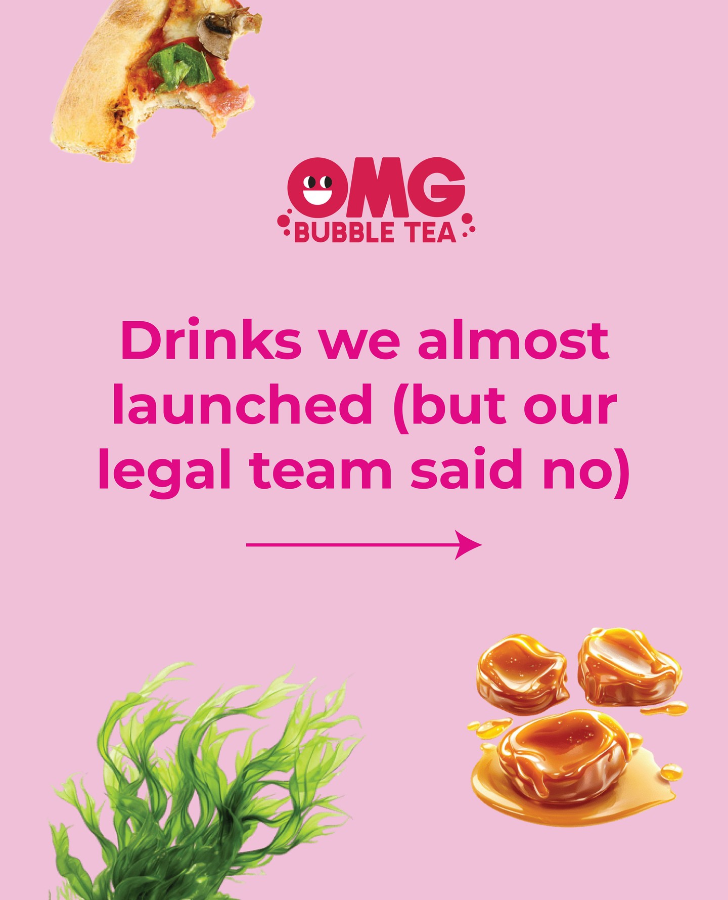 OMG Bubble Tea Facebook ad