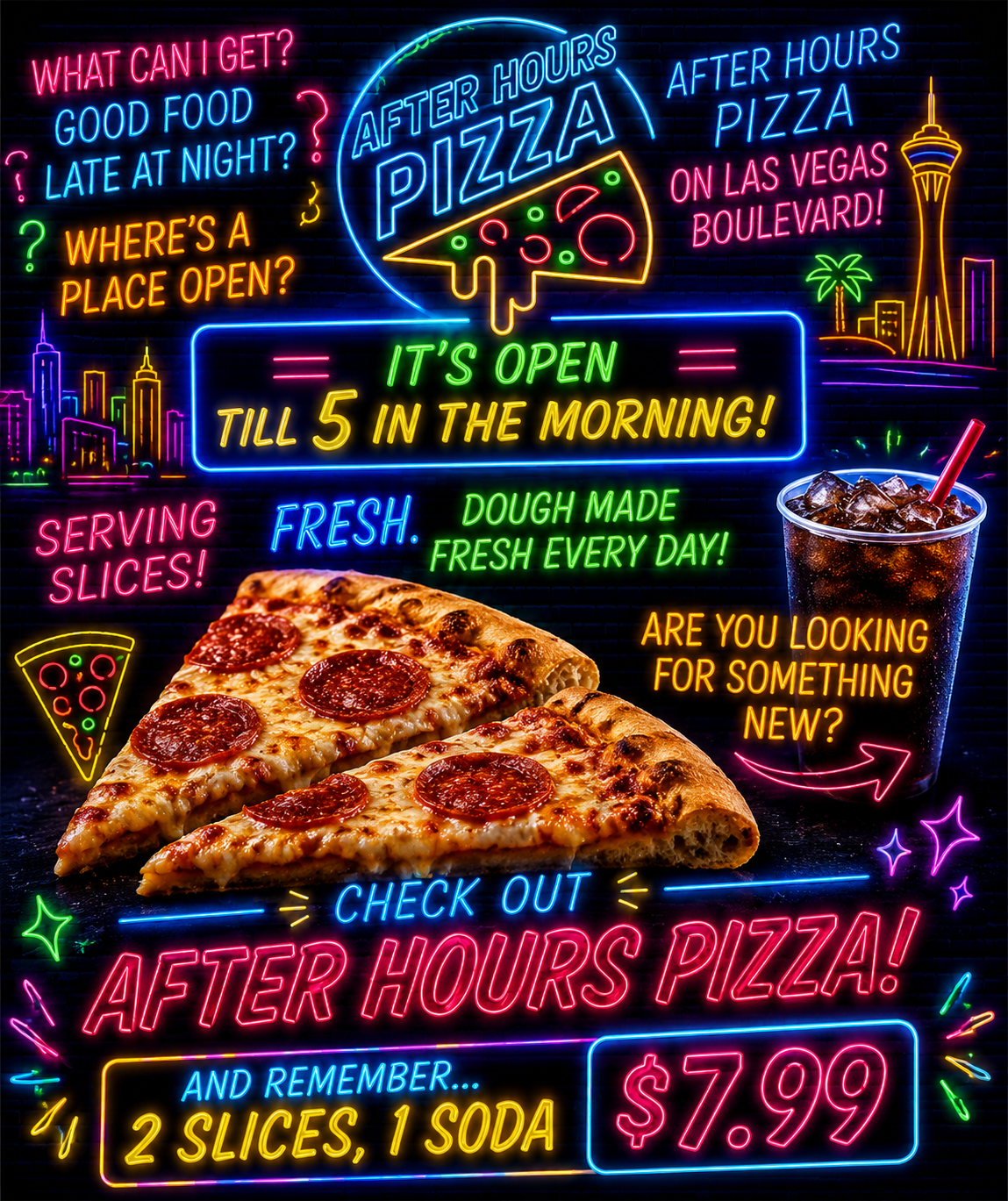 After Hour Pizza Facebook ad from May 31, 2026