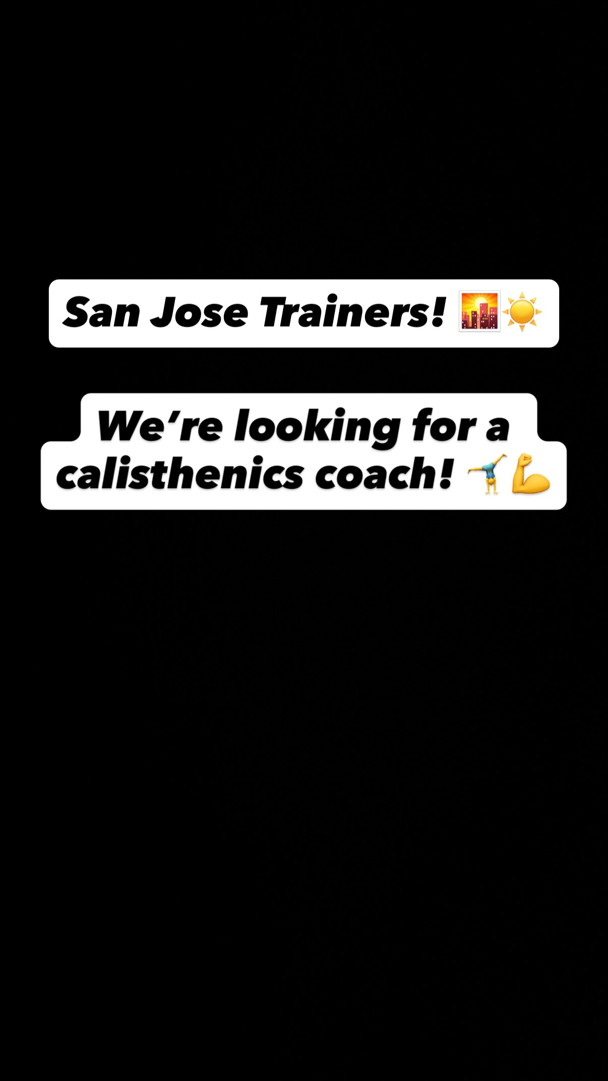 Capră - Bodyweight Training Facebook ad: We’re looking for a calisthenics coach!