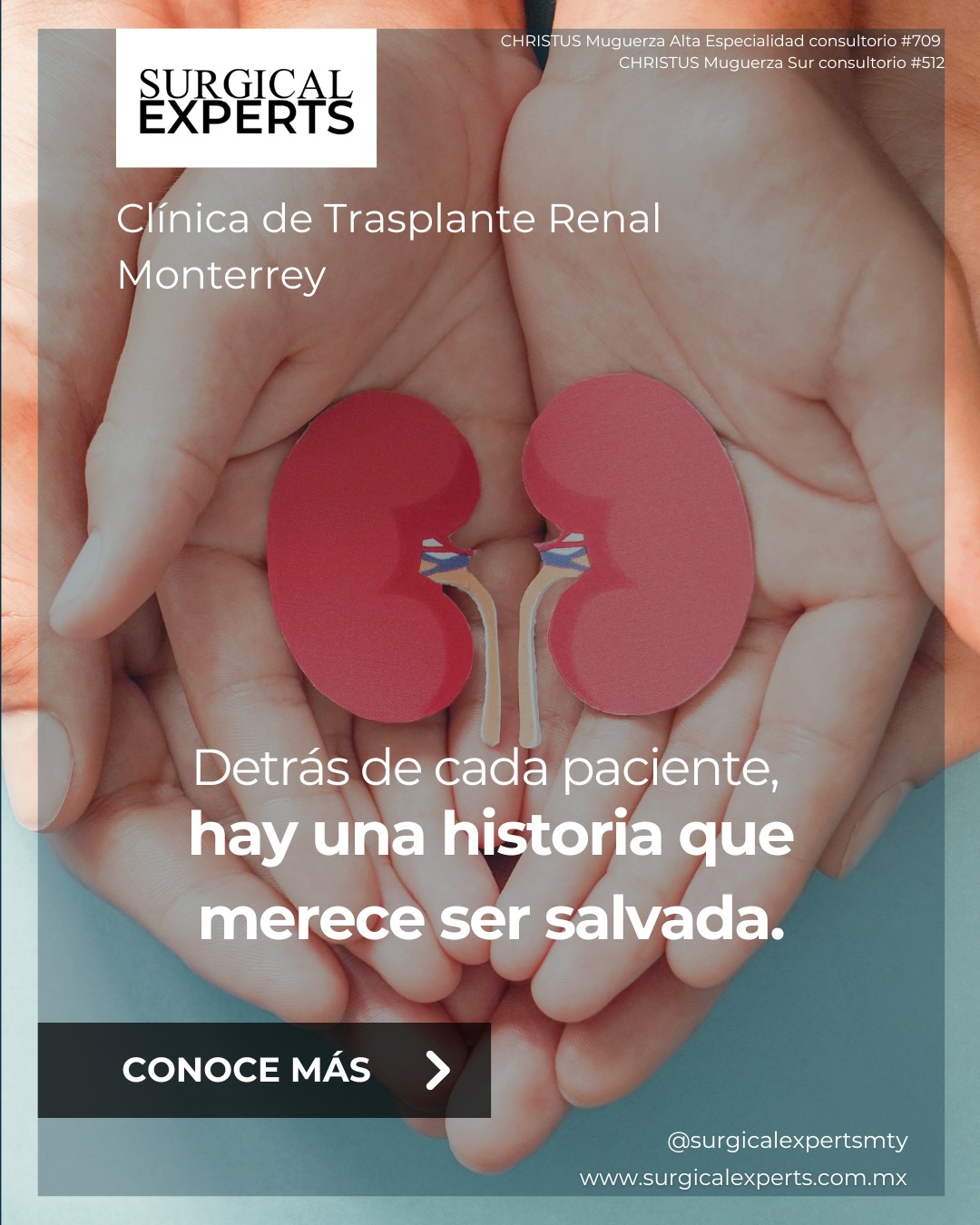 Surgical Experts Facebook ad: Clinica de Trasplante Renal en Monterrey