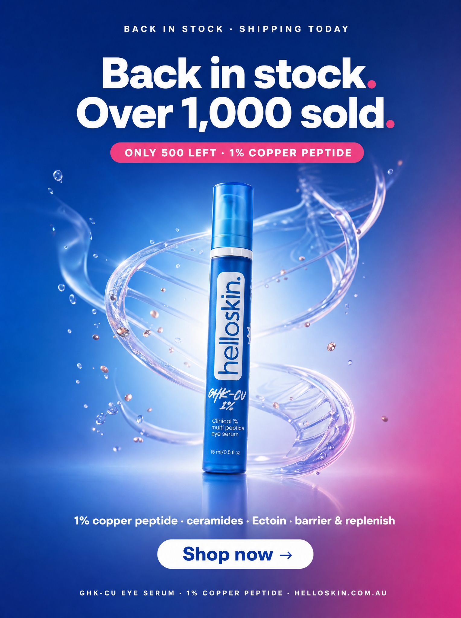 Helloskin Facebook ad