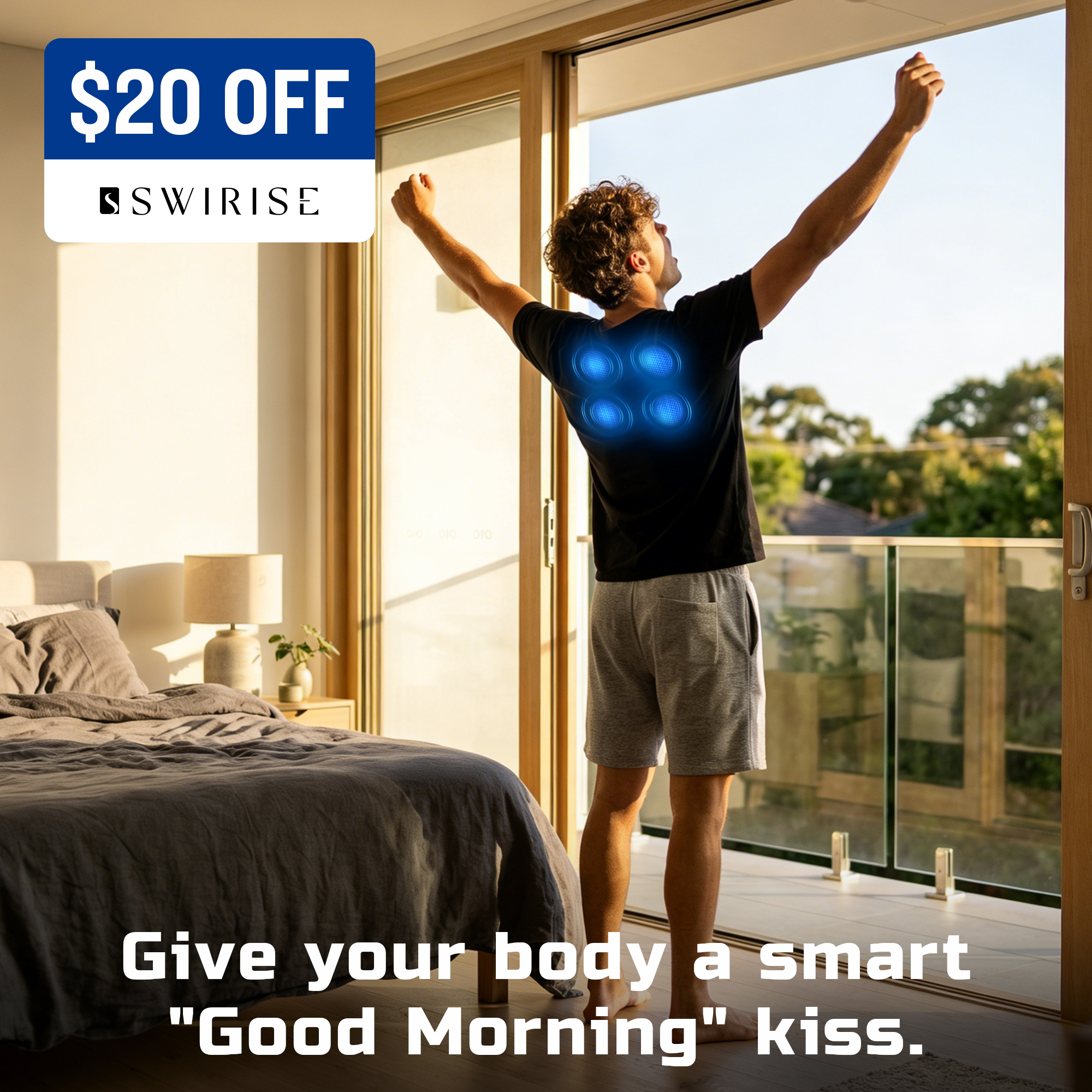 Swirise Global Facebook ad: Swirise EMS Activation T-Shirt