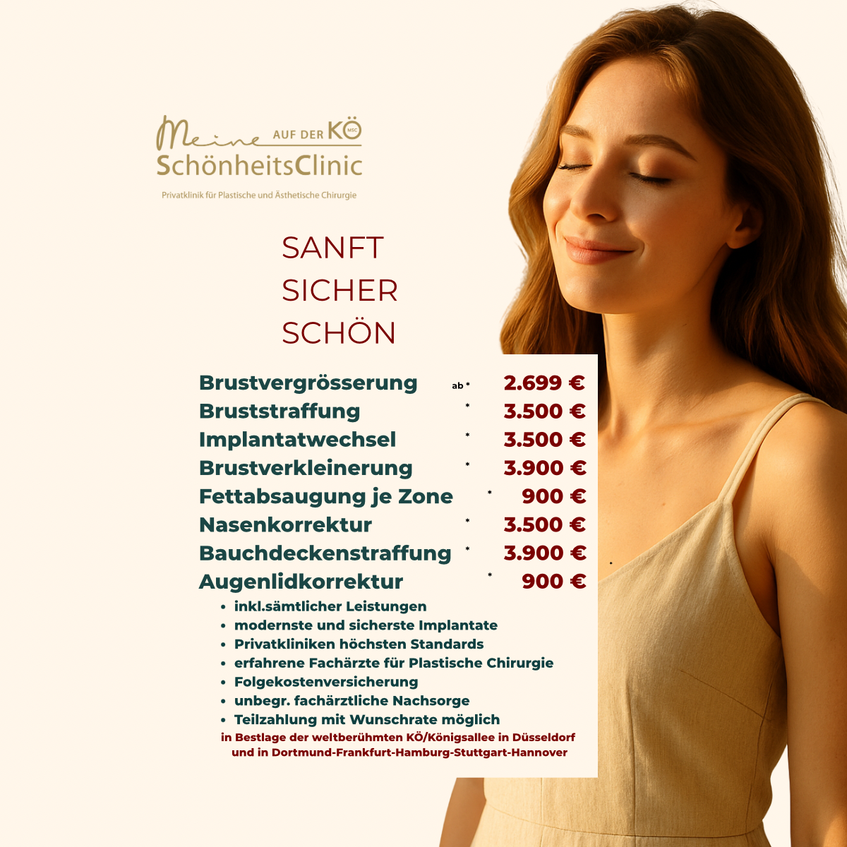 Meine Schönheitschirurgie Facebook ad from Oct 7, 2025