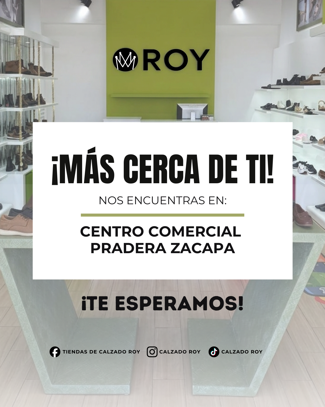 Tiendas de Calzado Roy Facebook ad: Chat with us