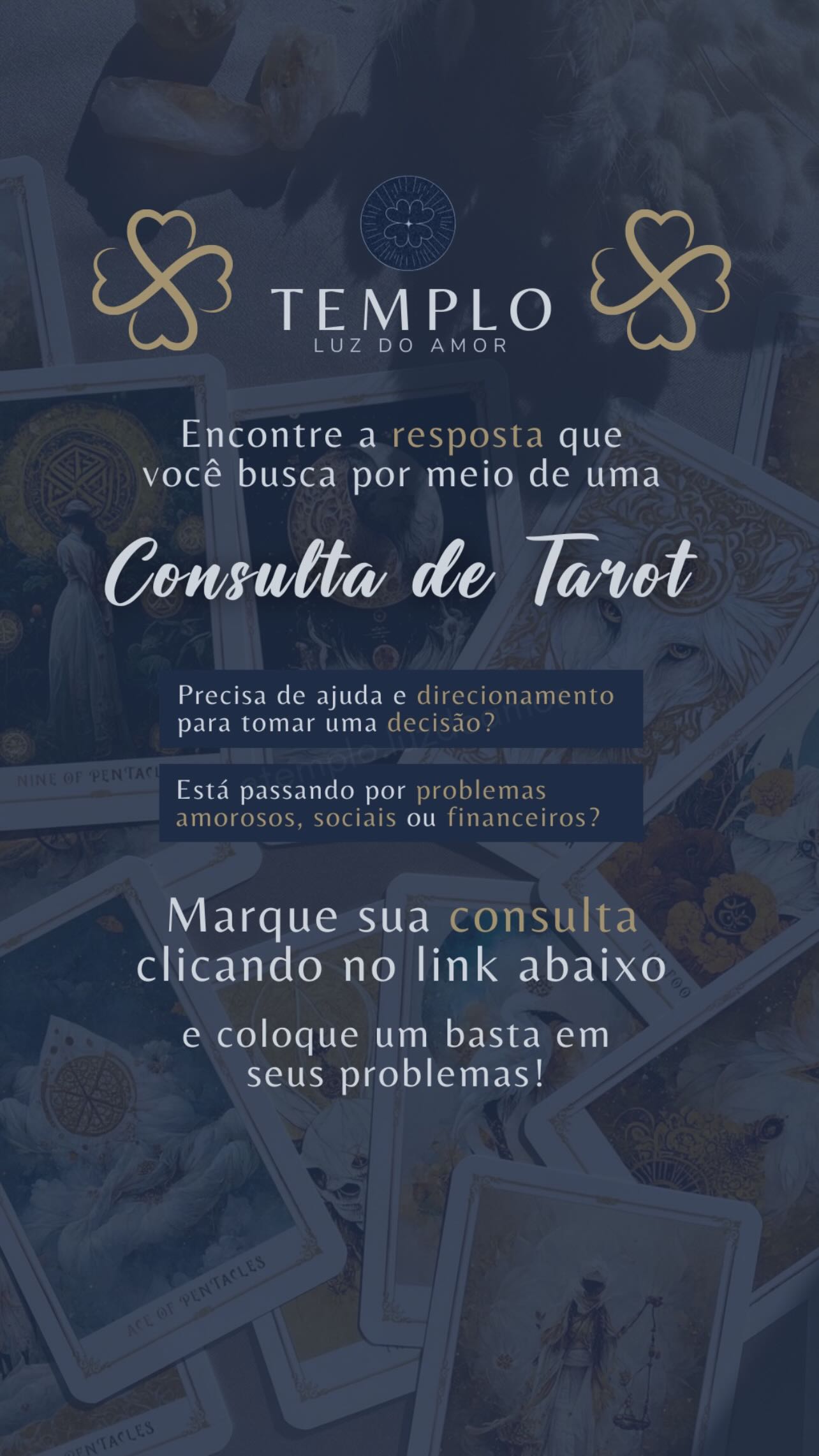 Templo Luz do Amor Facebook ad from Feb 16, 2026