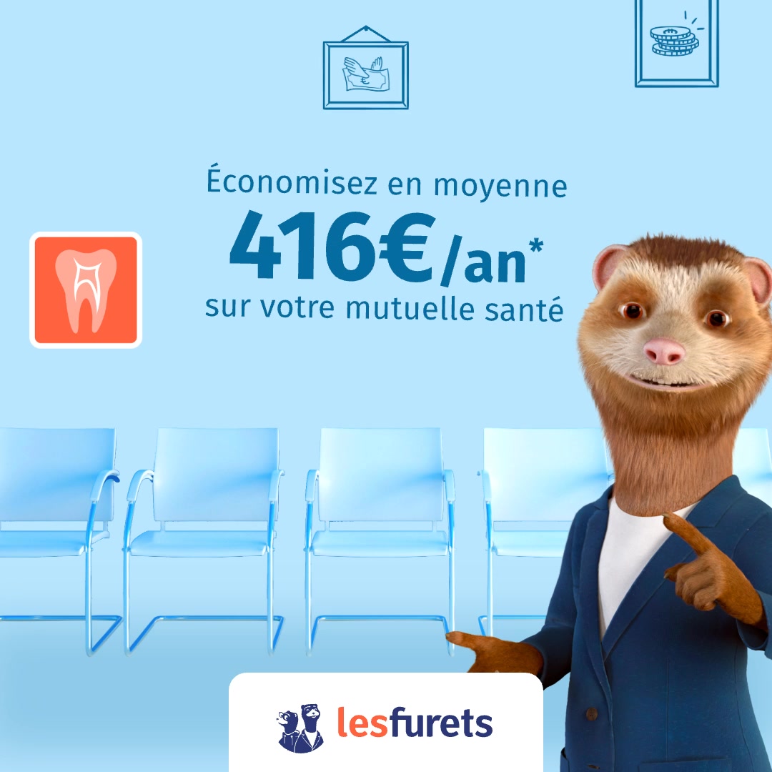 LesFurets.com Facebook ad: Mutuelle Santé: faites des économies