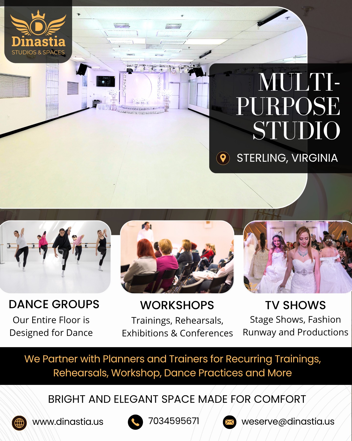 Dinastia Studios and Spaces Facebook ad: Looking for a Bright Space for Monthly or…