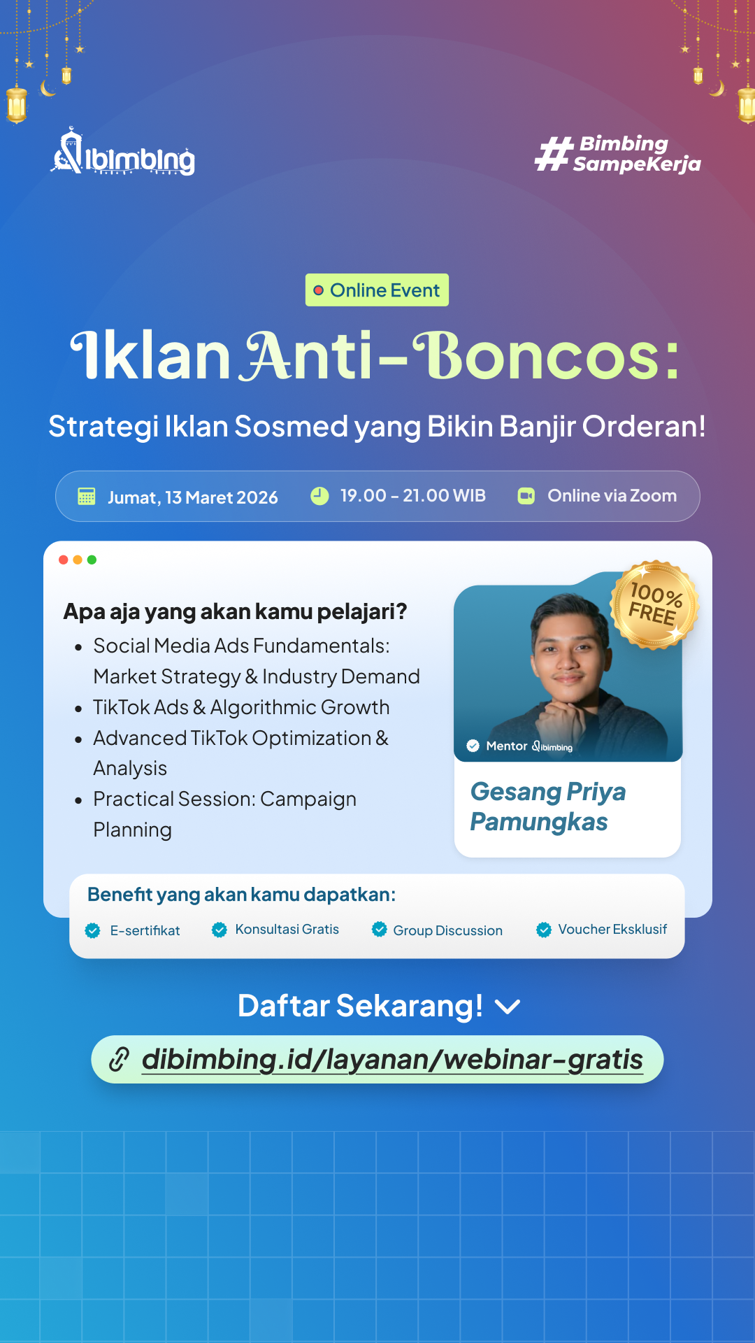 Dibimbing.id Facebook ad