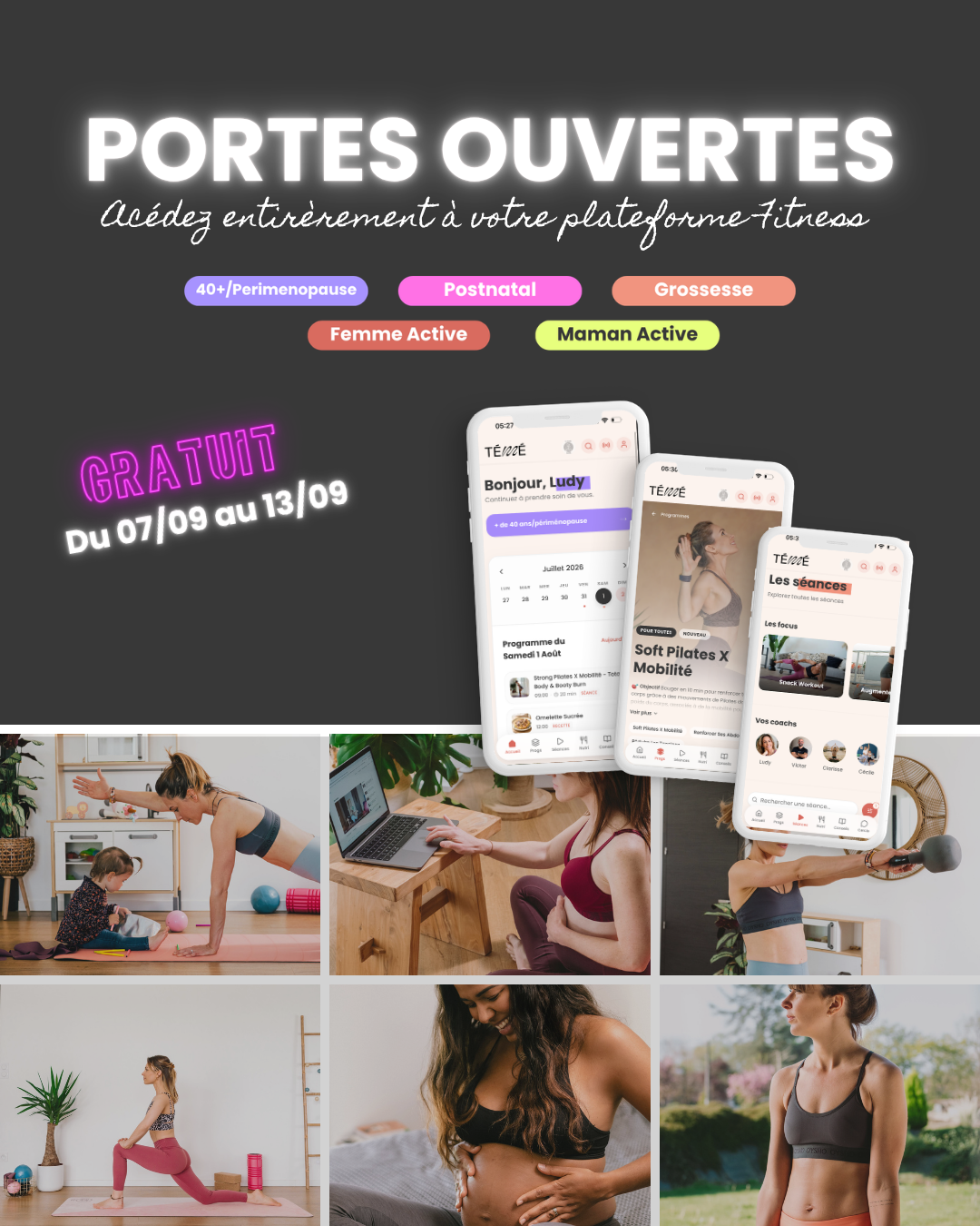 Studio Témé Facebook ad: Portes Ouvertes Studio Témé: 100 % Gratuit!