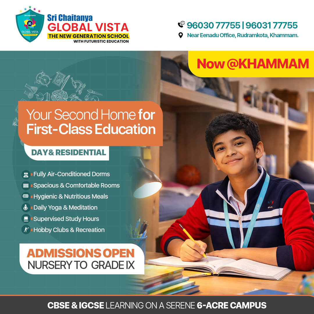 Sri Chaitanya Schools,Khammam Facebook ad: CBSE & IGCSE Learning in Khammam