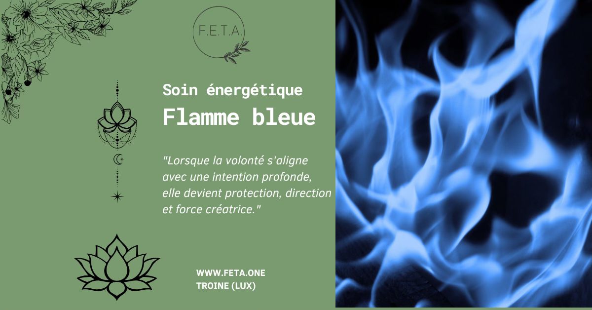 FETA Facebook ad: Soin énergétique de la flamme bleue