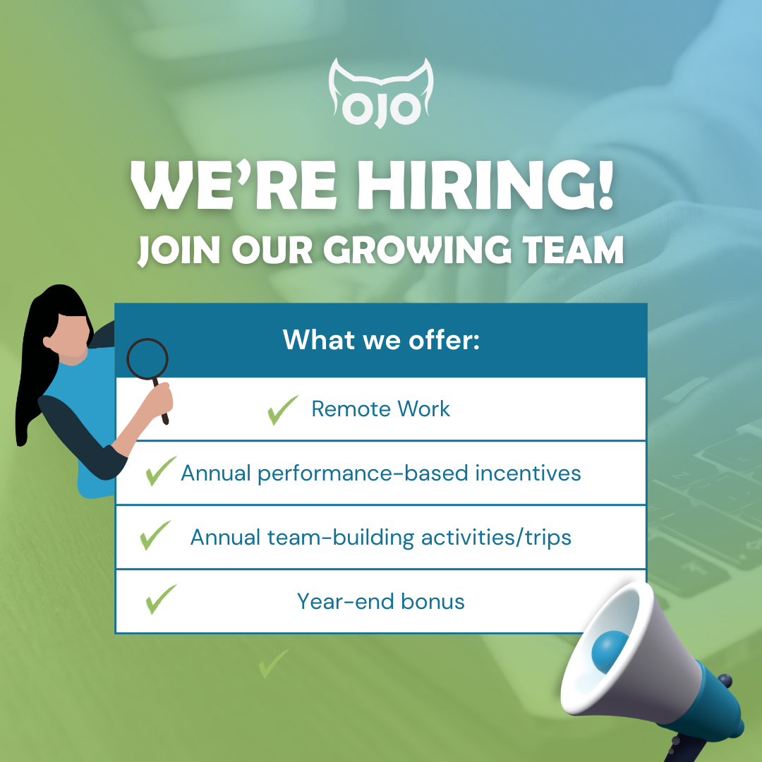 OJO Bookkeeping for Property Management - Appfolio & Buildium Facebook ad: Grow with OJO Philippines
