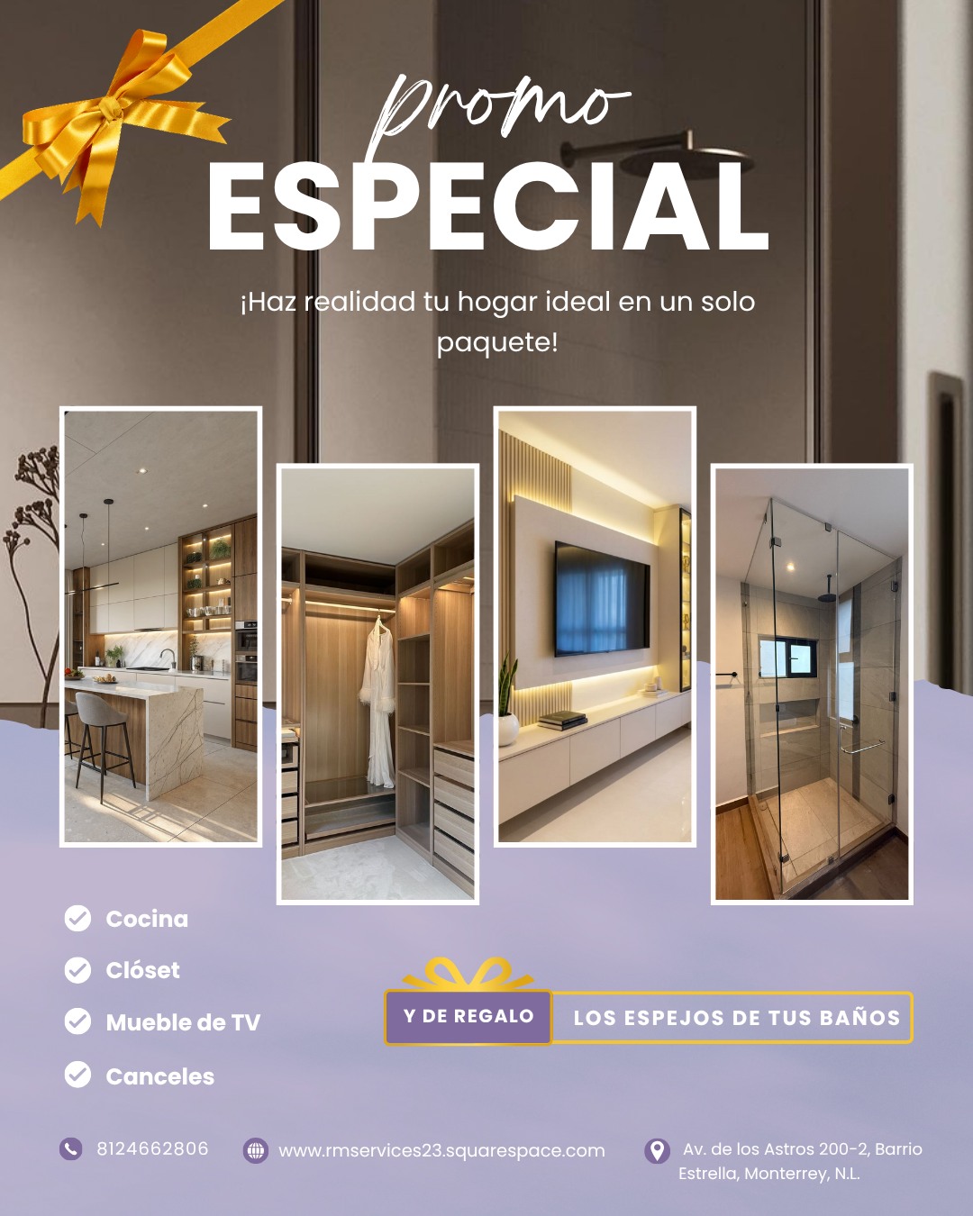 RM Services Facebook ad: ¡Renueva tu casa en un solo paquete!