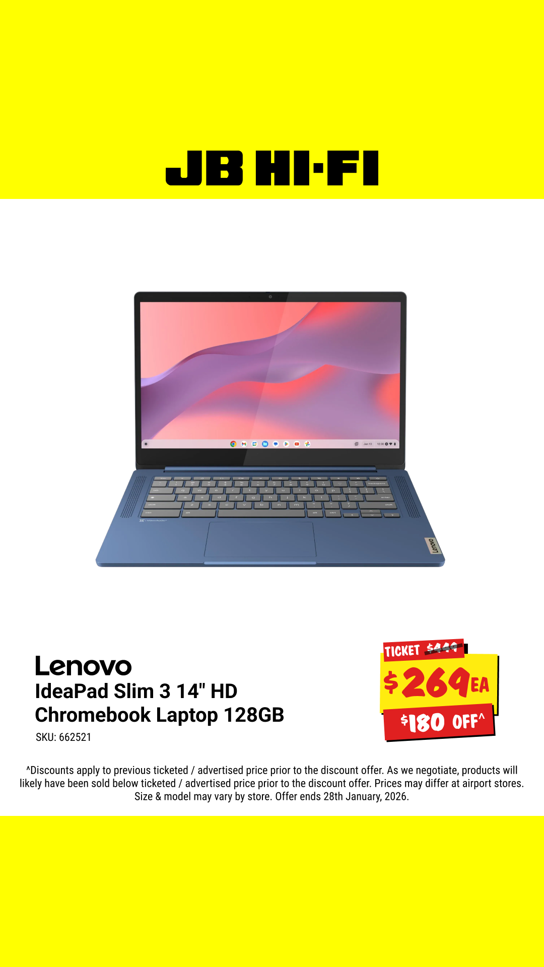 JB Hi-Fi Facebook ad