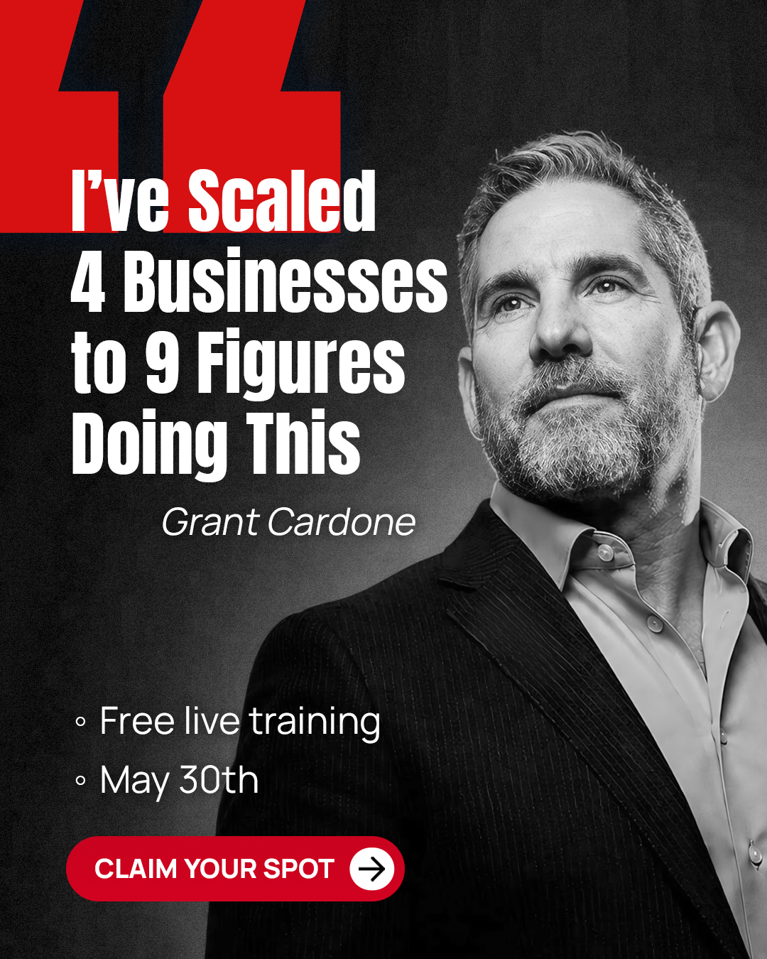 Grant Cardone Facebook ad