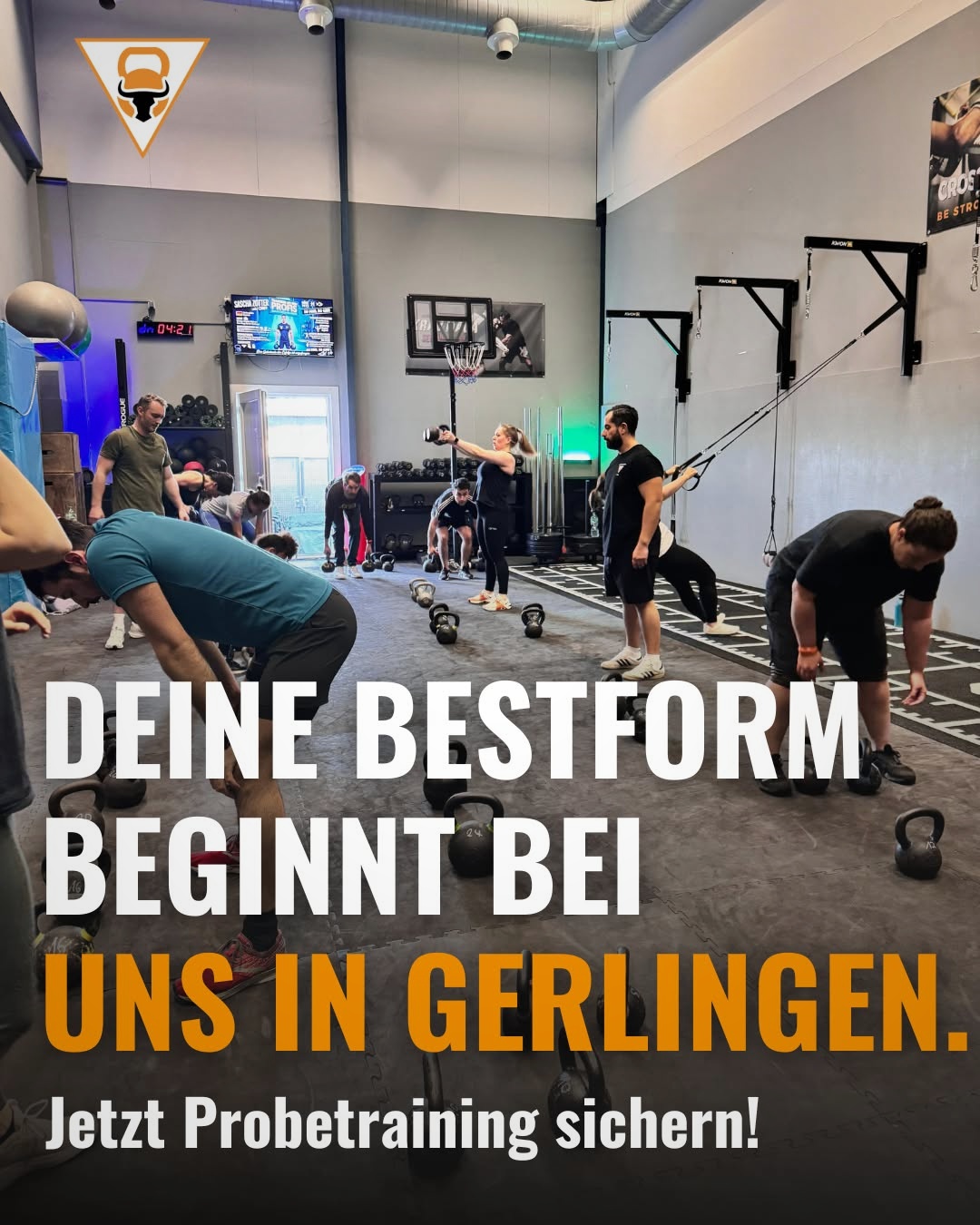 Athletic & Fitnessclub Facebook ad: Jetzt Platz sichern