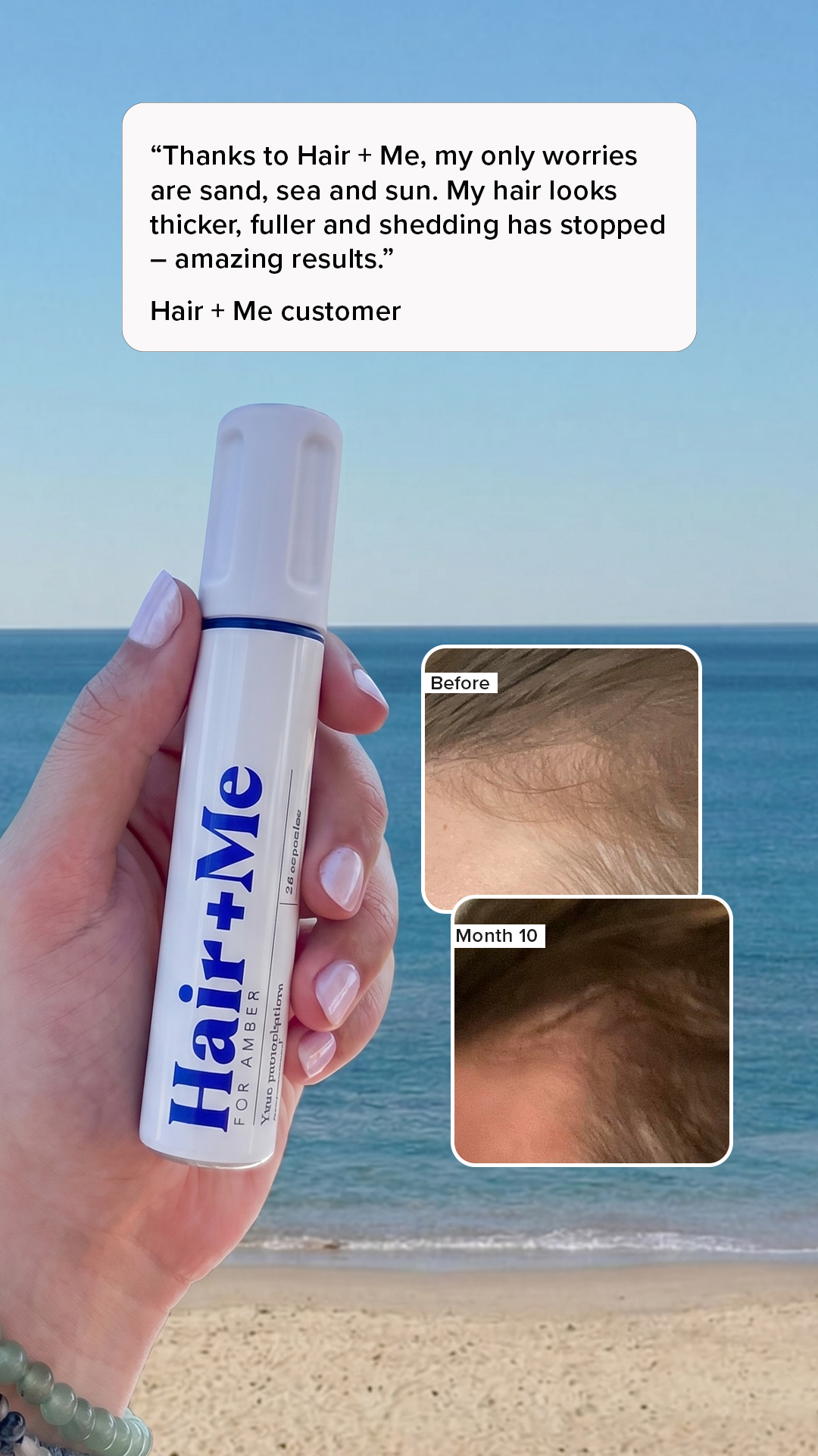 Hair + Me Facebook ad