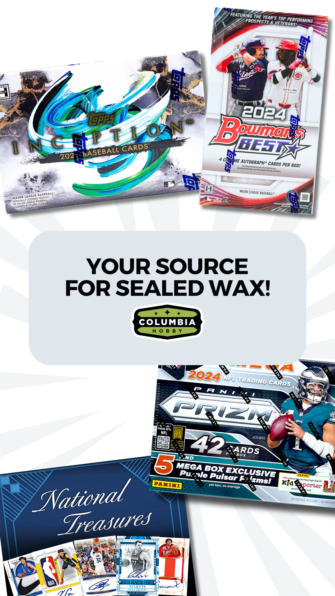 Columbia Hobby and Sports Cards Facebook ad