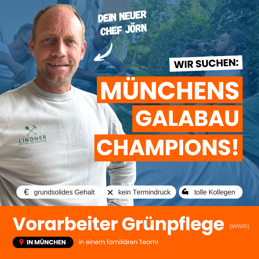 Garten- und Landschaftsbau Lindner Facebook ad: Vorarbeiter (m/w/d)
