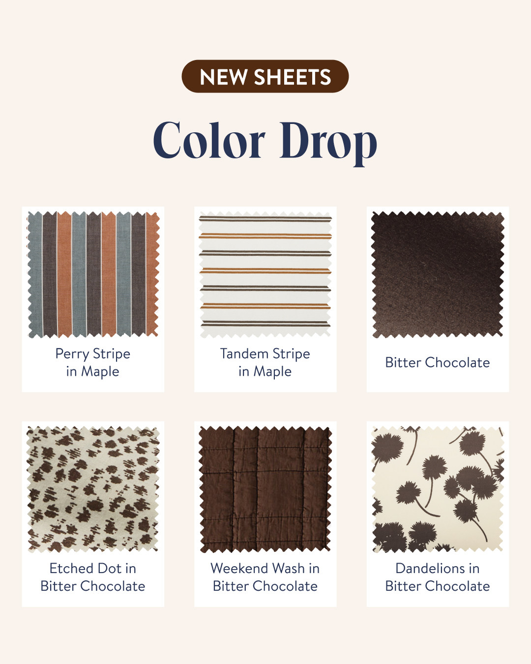 Brooklinen Facebook ad: The Color Palette of Now: Brooklinen Brown Sheets