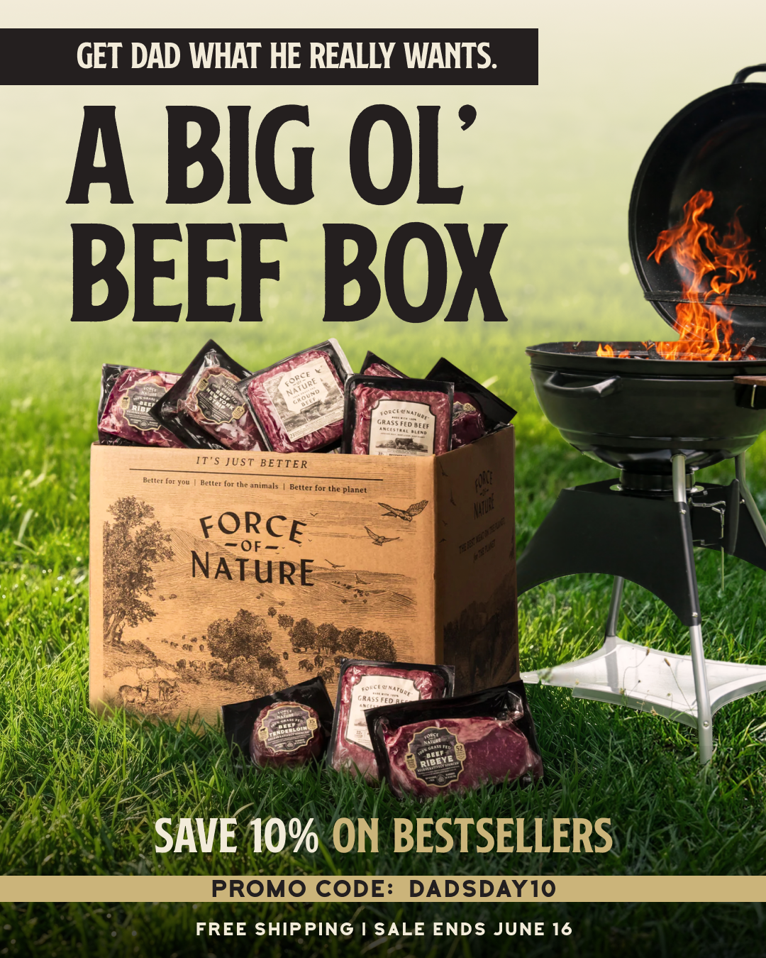 Force Of Nature Meats Facebook ad