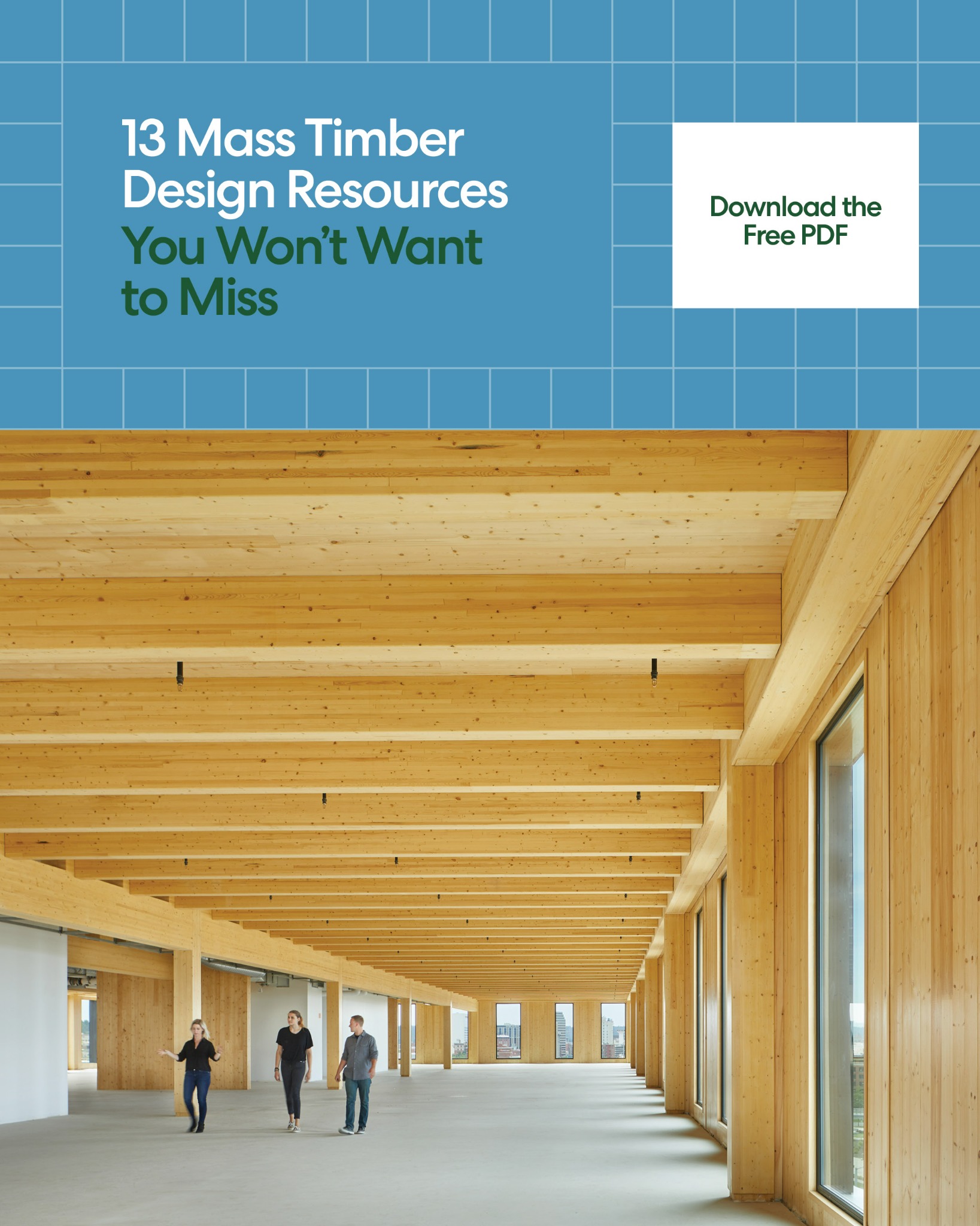 Think Wood Facebook ad: 13 Mass Timber Design Resources