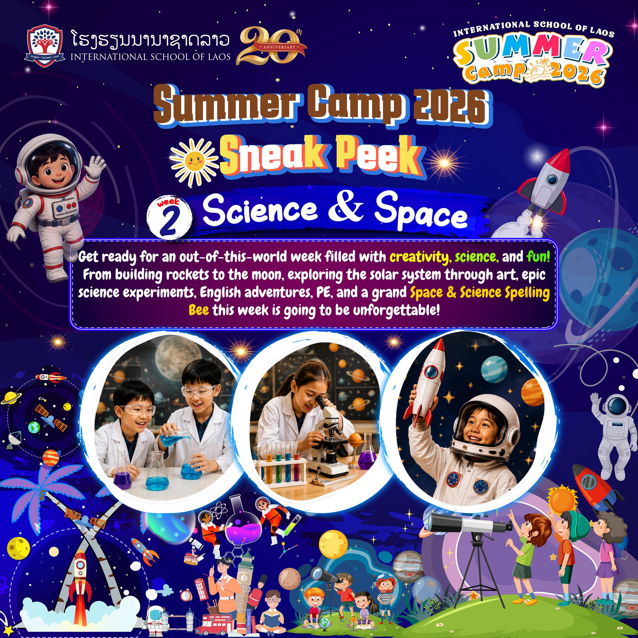 International School of Laos-Nongbone Campus Facebook ad: ISL Summer Camp is just around the corner…