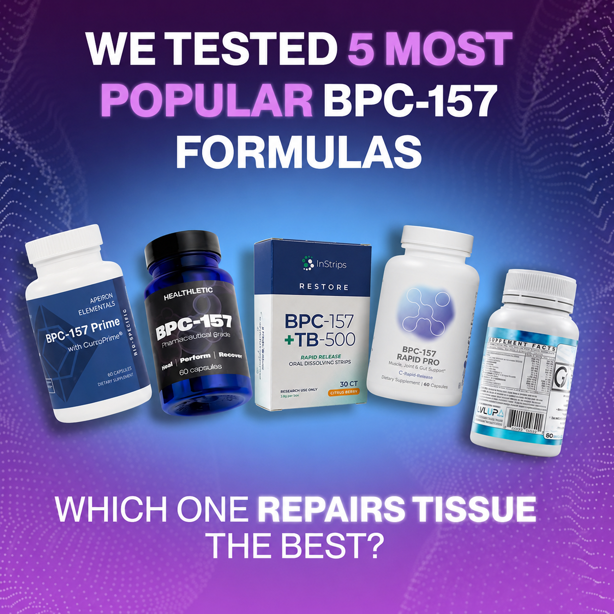 Mens Health Authority Facebook ad: Not All BPC-157 Brands Are Created Equal!