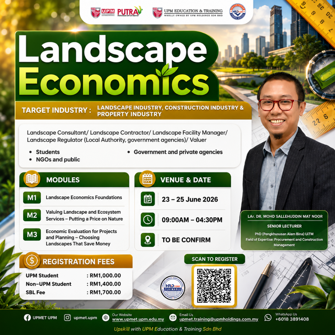 UPM Education & Training - Training Program Facebook ad: Landscape decisions impact millions, but are you measuring…