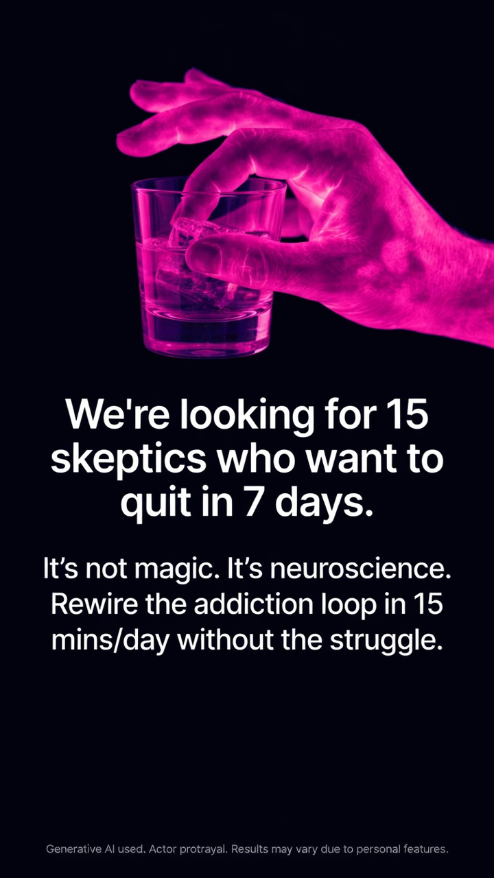 Hypnosis to Stop Drinking Facebook ad