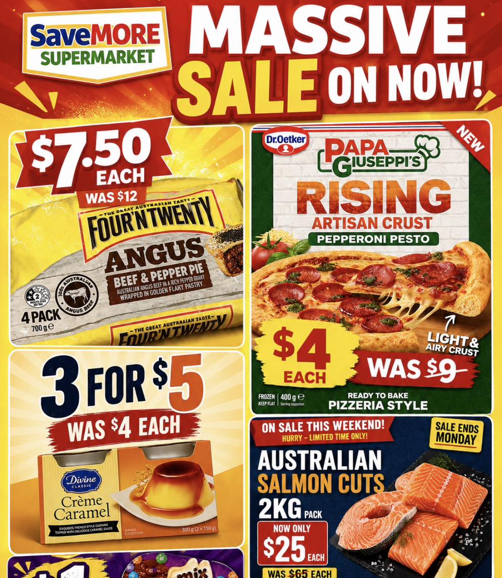 Savemore Supermarket Clearance Centre Facebook ad
