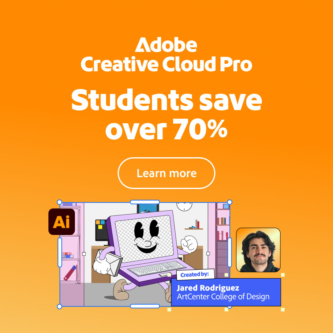 Adobe Creative Cloud Facebook ad