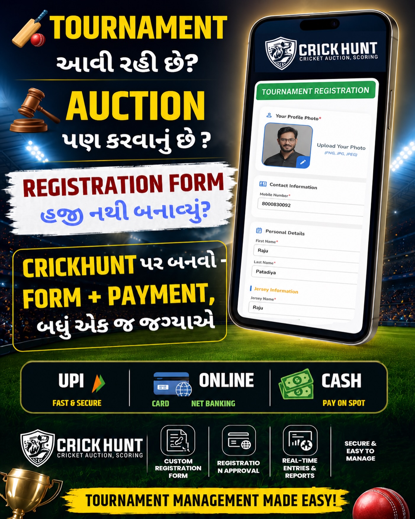 Crick Hunt Facebook ad