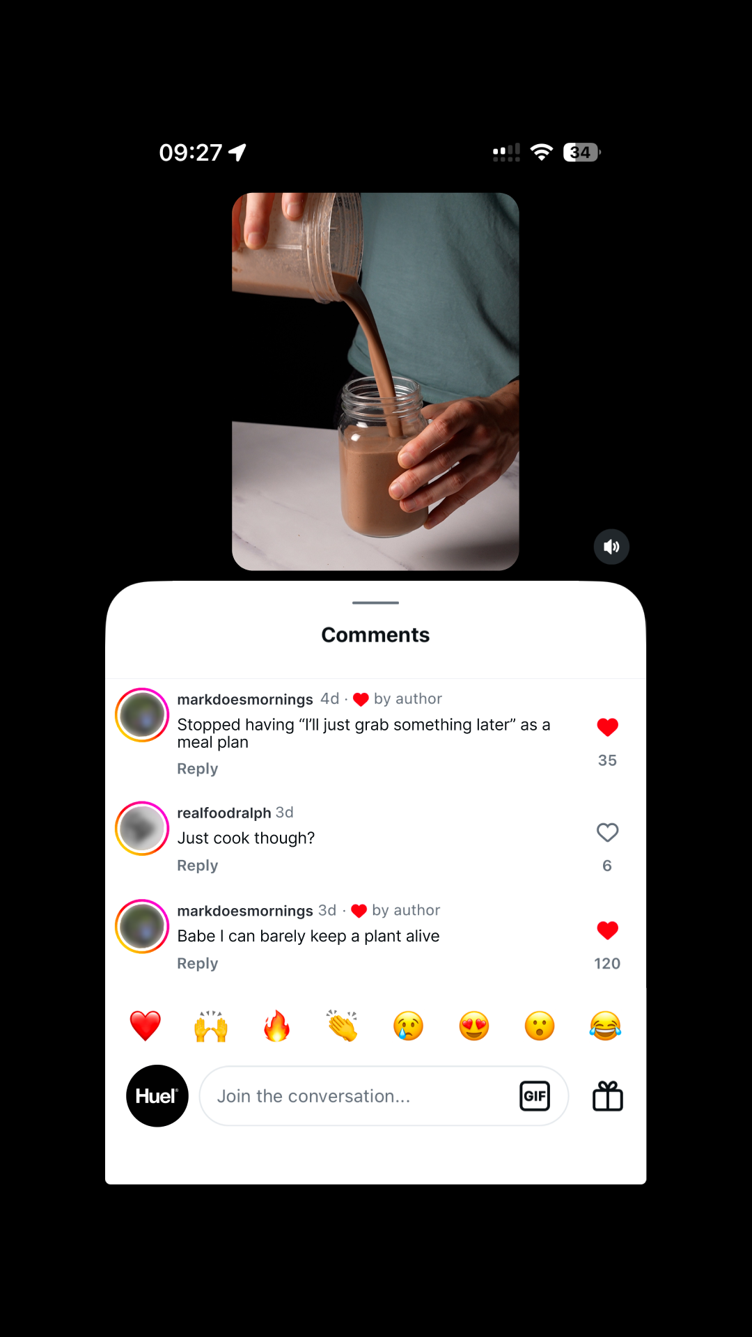 Huel Facebook ad